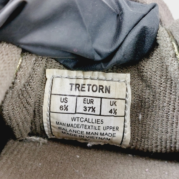 Tretorn WT Callies Metallic Green Gray Suede Lace Up Sneakers T366 - Picture 7 of 8